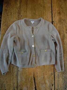 J. Crew Camel Lady Jacket - Cotton - Gold Buttons - M